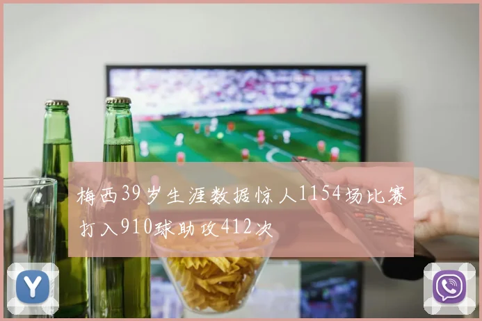 梅西39岁生涯数据惊人1154场比赛打入910球助攻412次